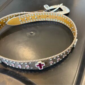 Glamorous Silver and Pink Kids Belt